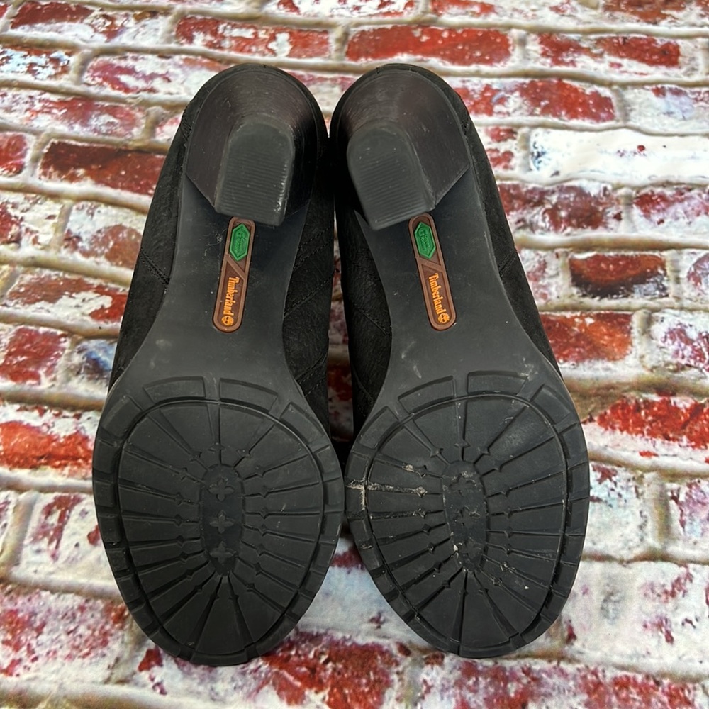 * Timberland black waterproof heeled ankle boots - Picture 6 of 7